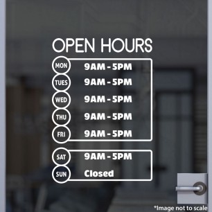 Open Hours Style 44